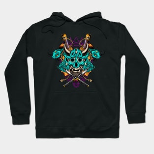 Oni Skull and Koi Fish 1.5 Hoodie